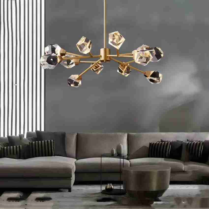 JC Nicole Faceted Oval Chandelier For Living Room