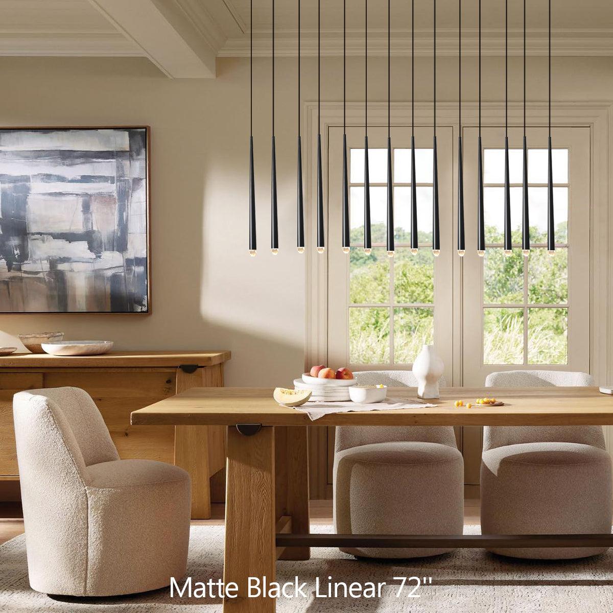 Aurelin Modern Linear Chandelier 60", 72"