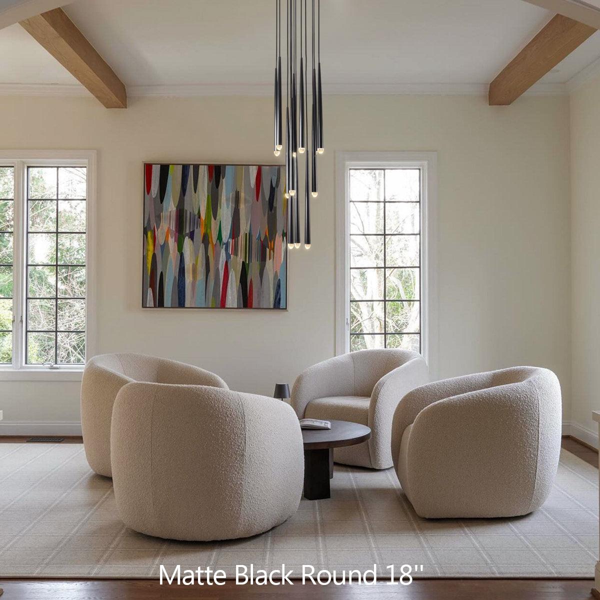 Aurelin Modern Round Chandelier 18"