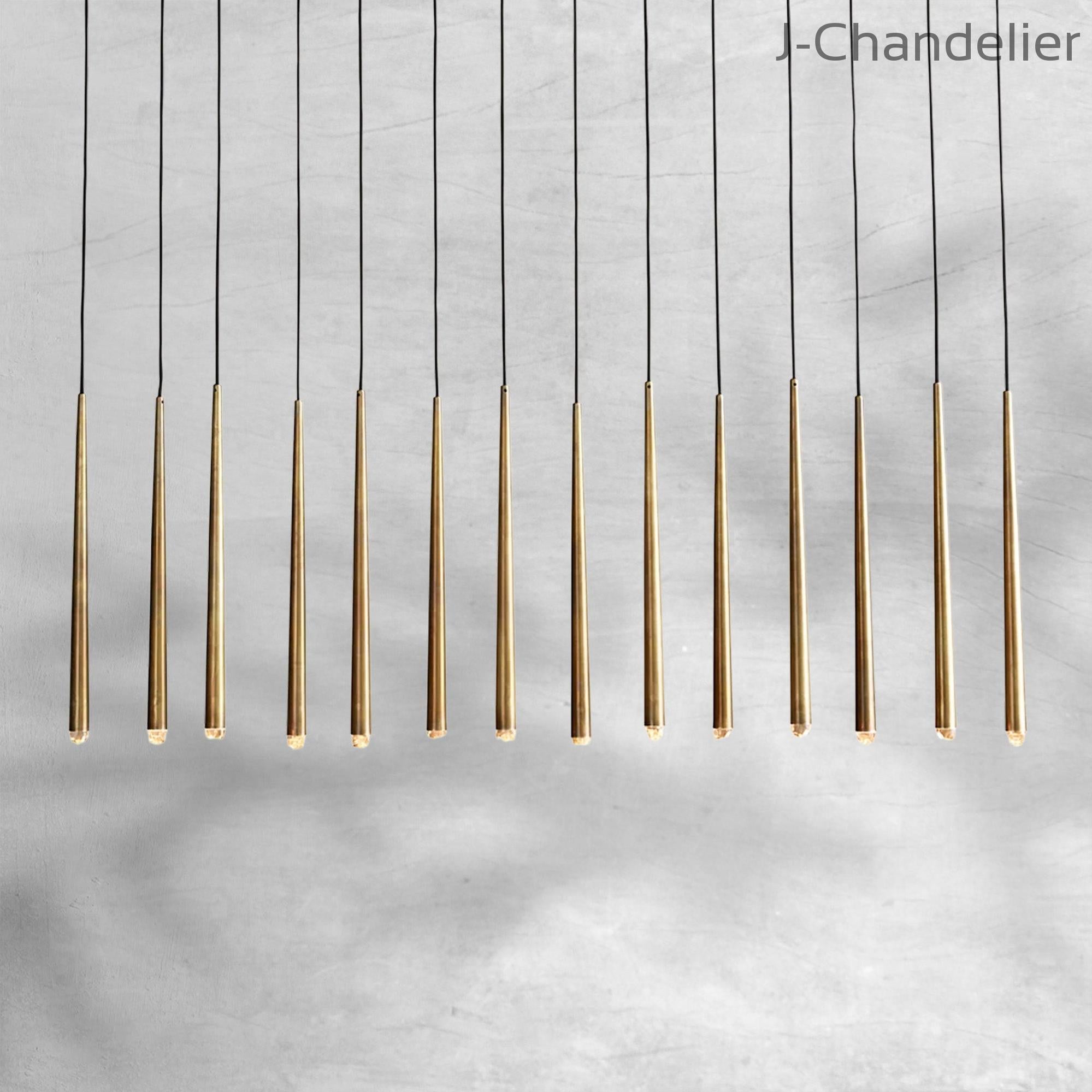 Aquitain Modern Linear Chandelier 60", 72"