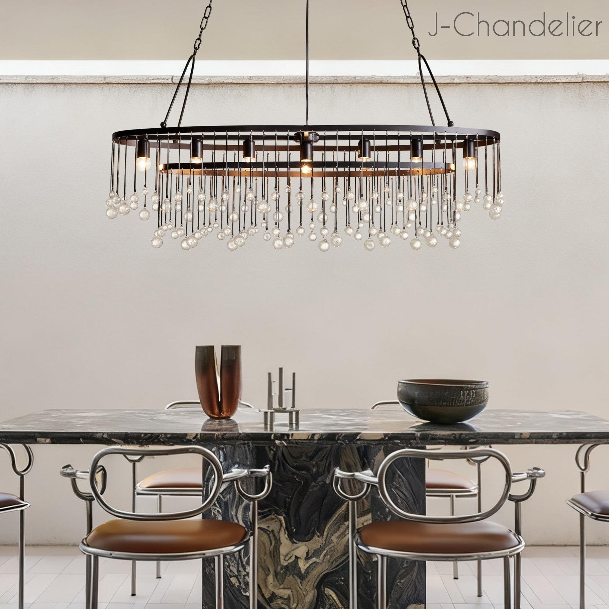 Aubrey 7 Light Oval Chandelier