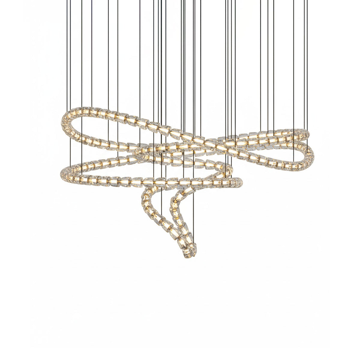 Gabriel Gold Crystal Chandelier
