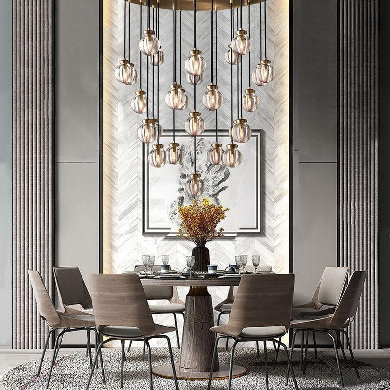 Perla Round Chandelier 22"