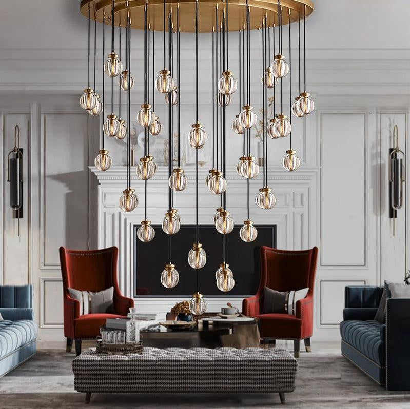 Perla Round Chandelier 22"