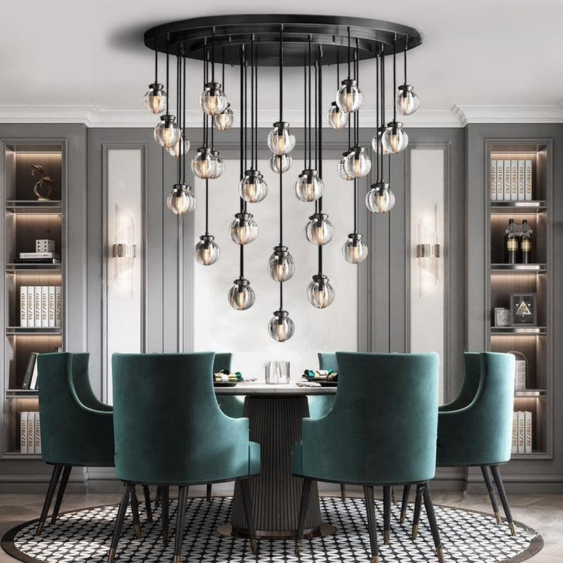 Perla Round Chandelier 22"
