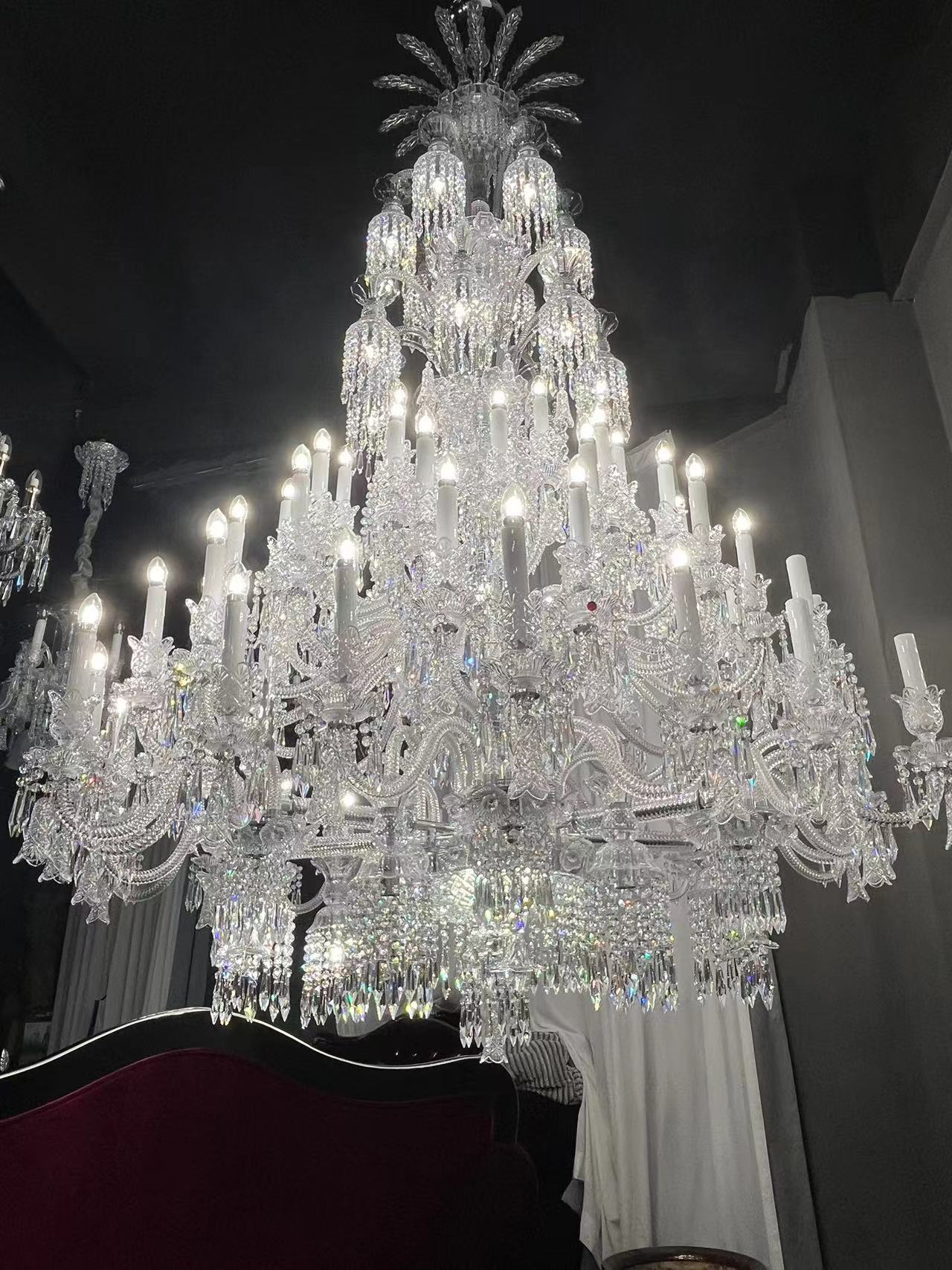 73 lights baccarat bell crystsal chandelier