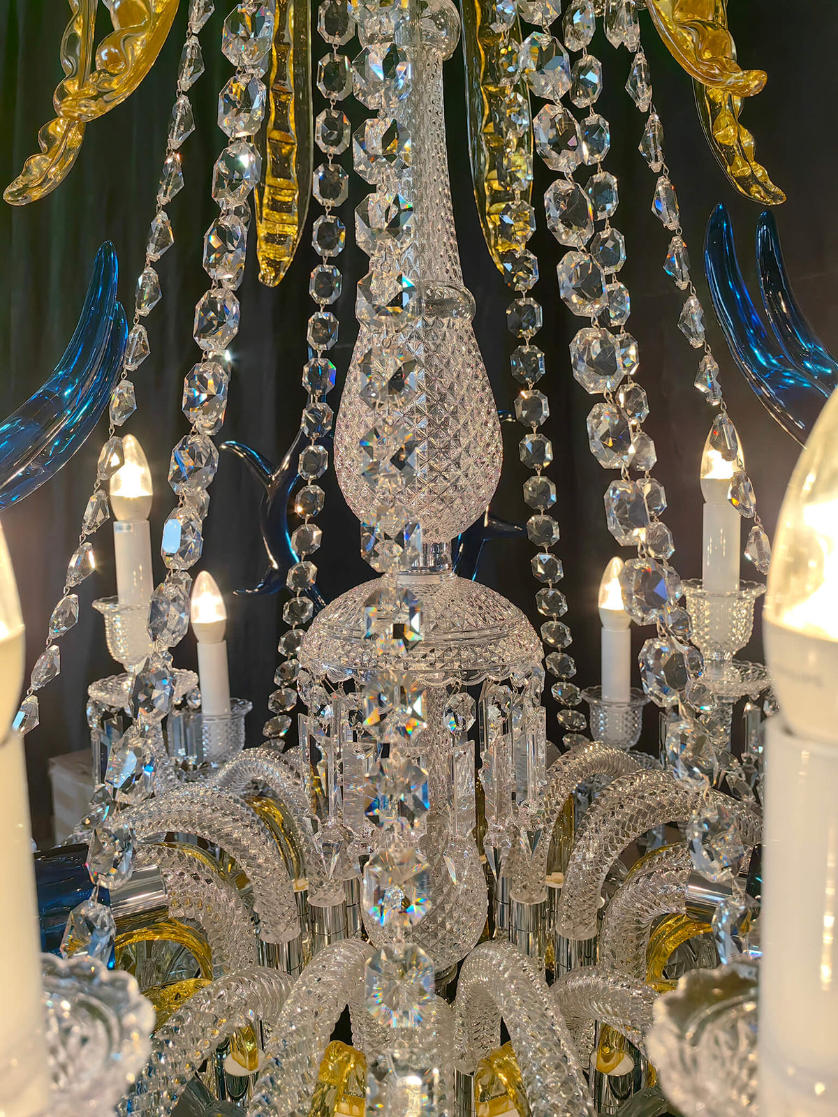 Entrance Zenith Deer Baccarat crystal chandelier