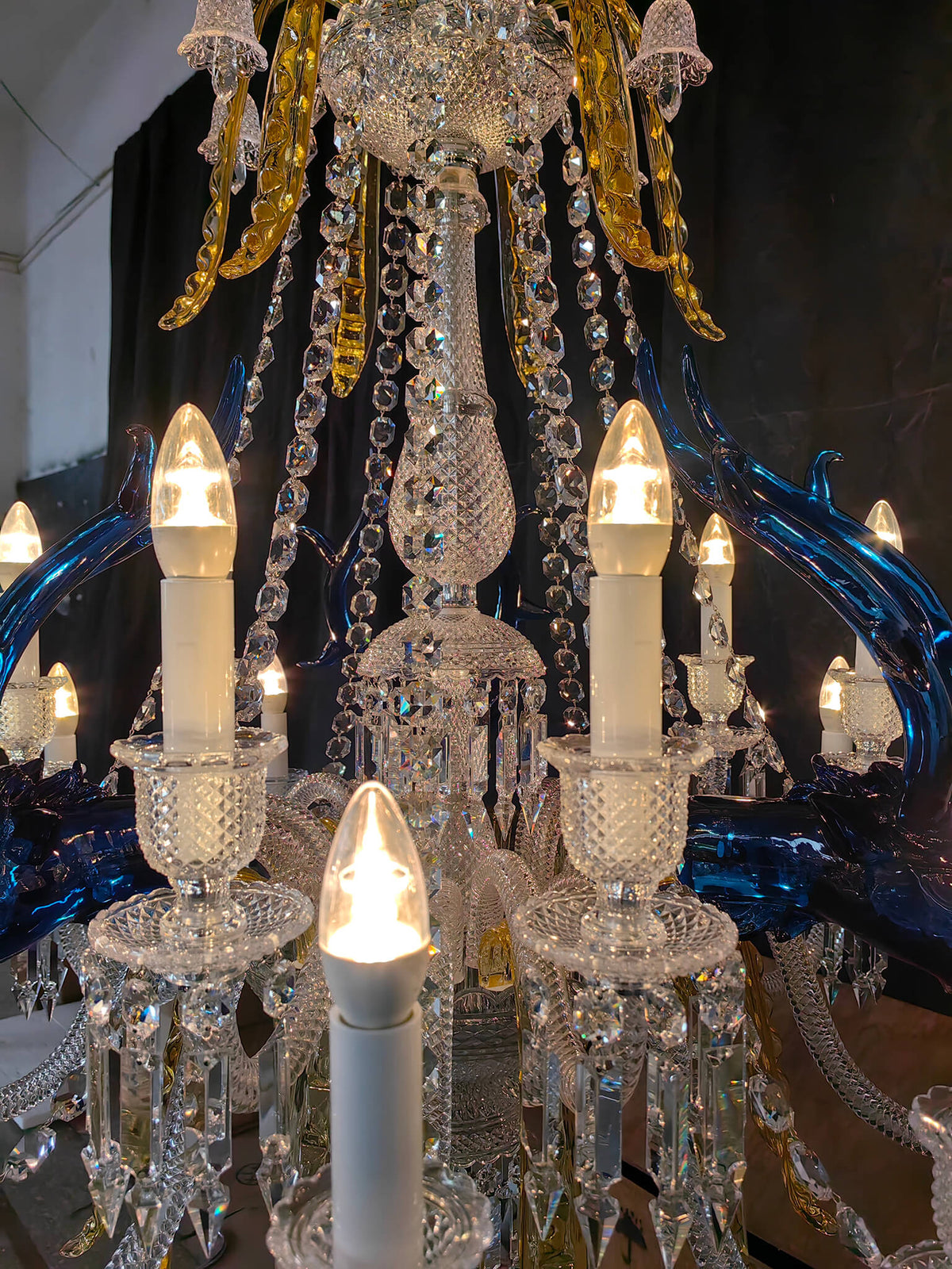 Entrance Zenith Deer Baccarat crystal chandelier