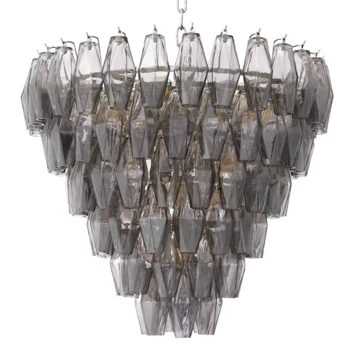 Vespera Modern Smoke Glass Chandelier S