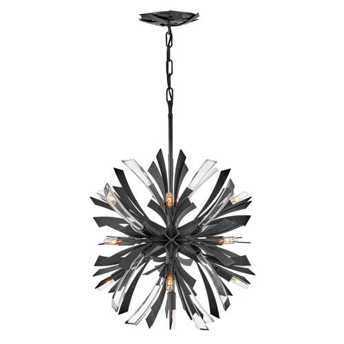 JC Bergamots 13 Lights Chandelier 22"D