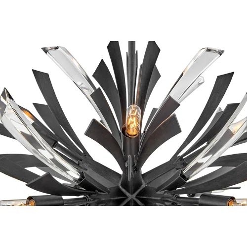 JC Bergamots 13 Lights Chandelier 22"D