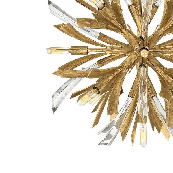 JC Bergamots 13 Lights Chandelier 22"D