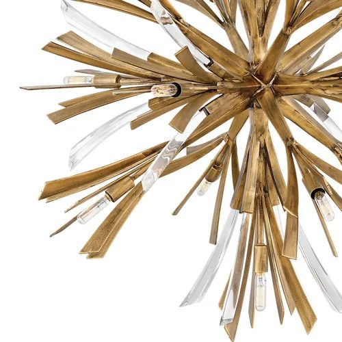 JC Bergamots 13 Lights Chandelier 36"D