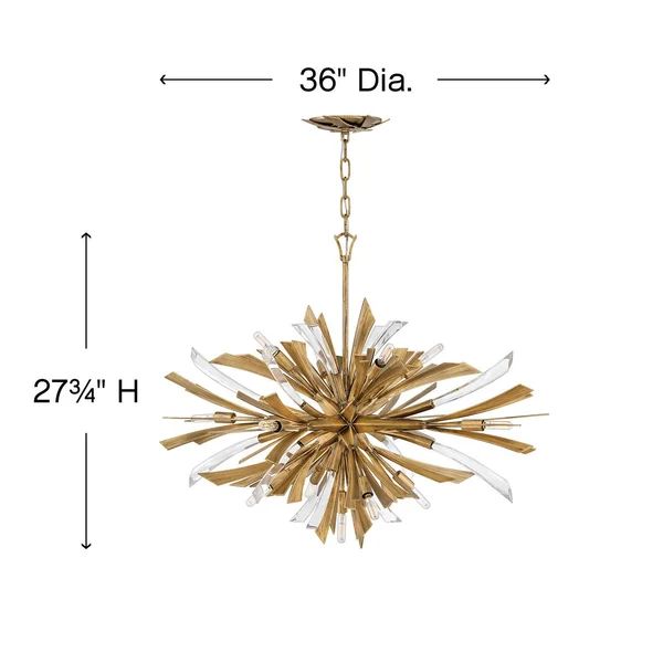 JC Bergamots 13 Lights Chandelier