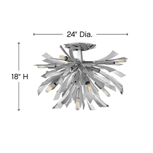 JC Bergamots 9 Lights  Chandelier