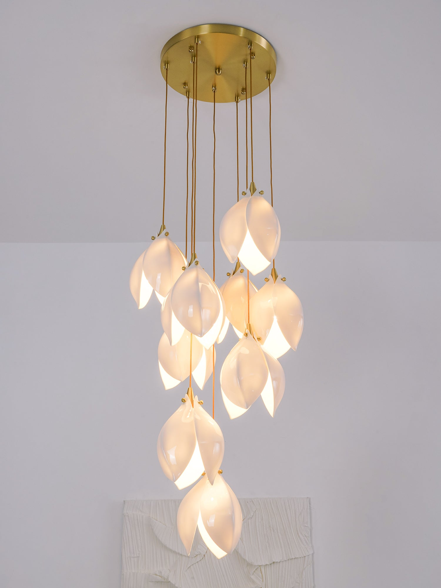 Galaxy Celeste Flora Crystal Spiral Chandelier