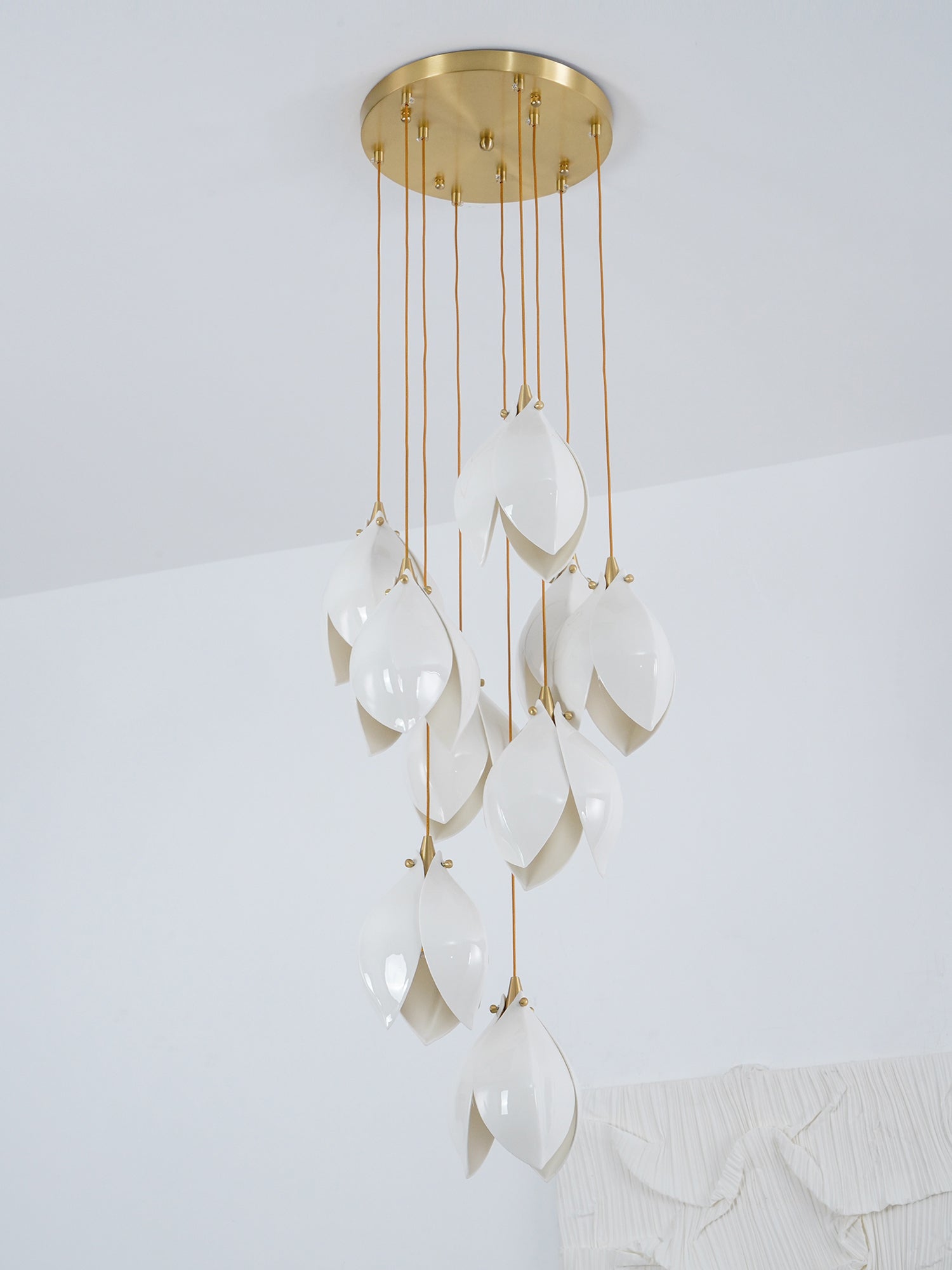 Galaxy Celeste Flora Crystal Spiral Chandelier