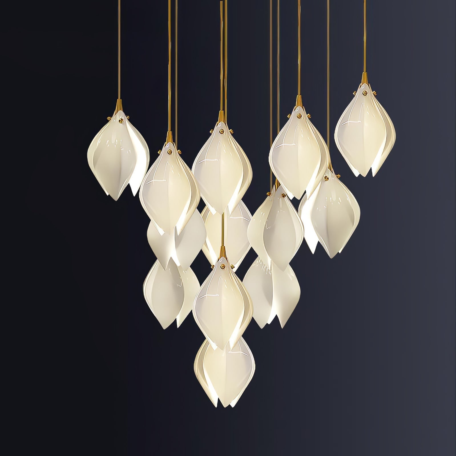 Galaxy Celeste Flora Crystal Spiral Chandelier