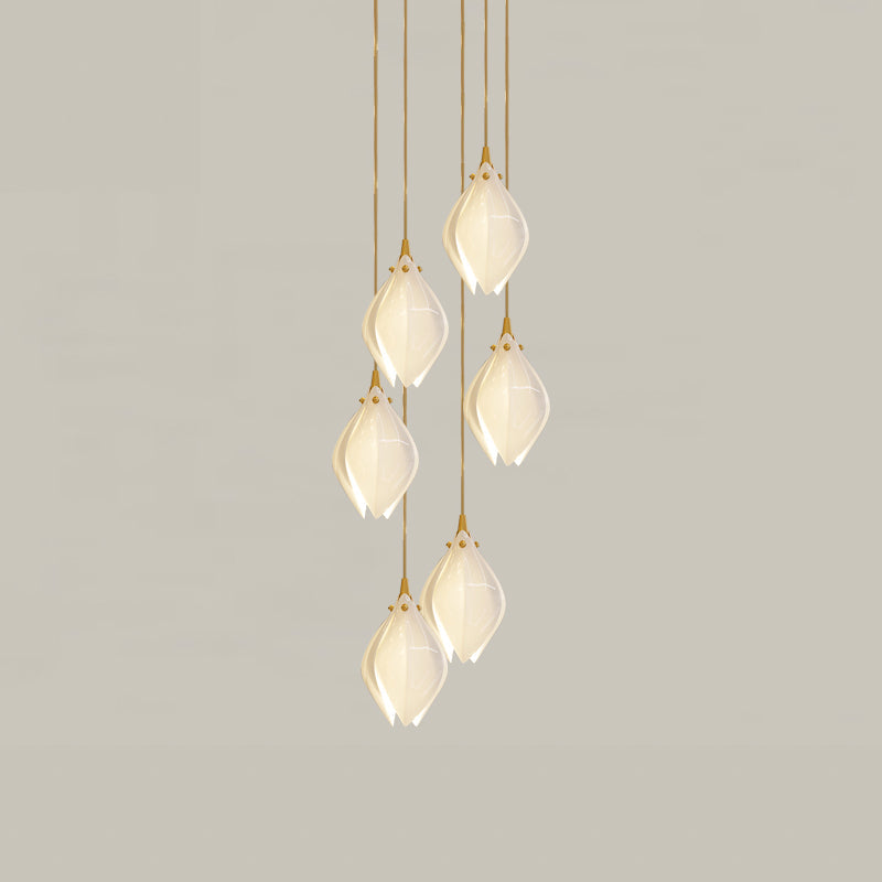 Galaxy Celeste Flora Crystal Spiral Chandelier