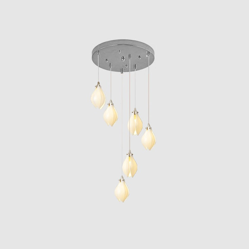 Galaxy Celeste Flora Crystal Spiral Chandelier