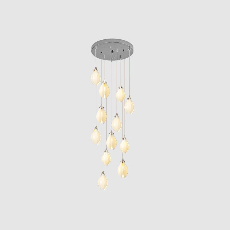 Galaxy Celeste Flora Crystal Spiral Chandelier
