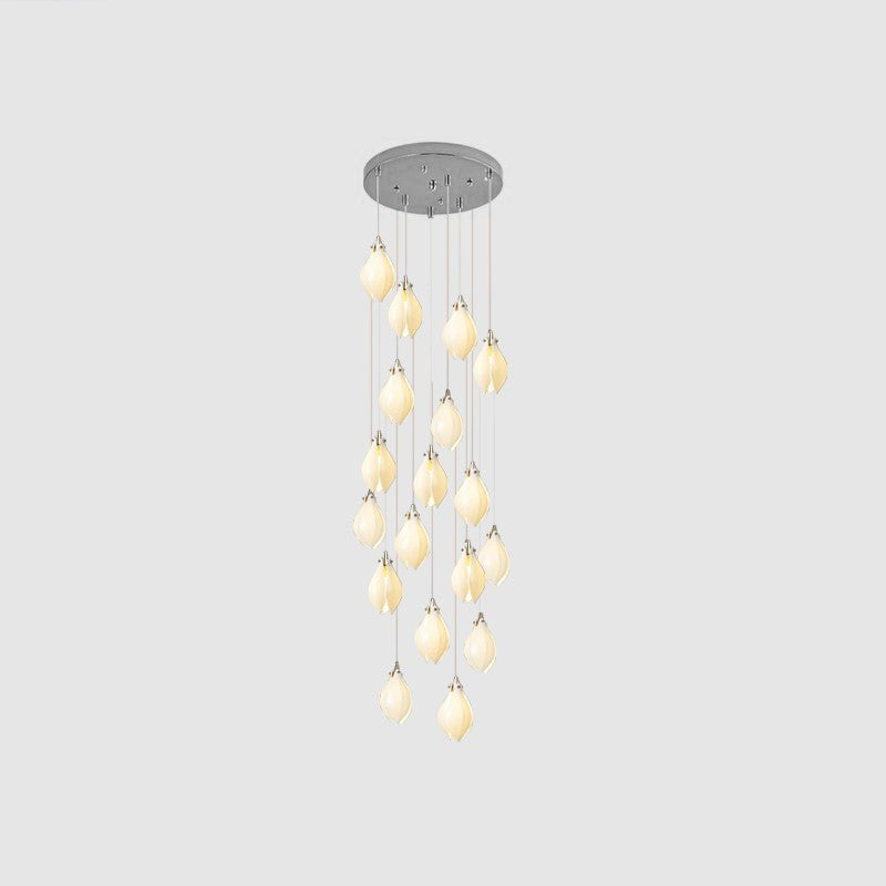 Galaxy Celeste Flora Crystal Spiral Chandelier