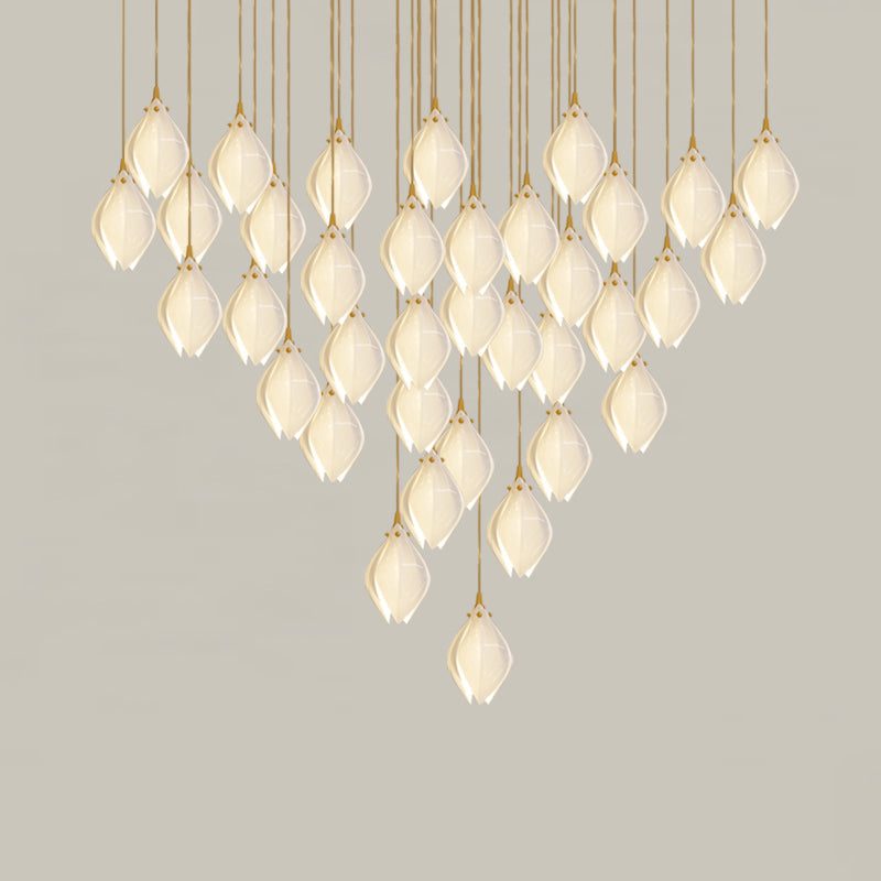 Galaxy Celeste Flora Crystal Spiral Chandelier