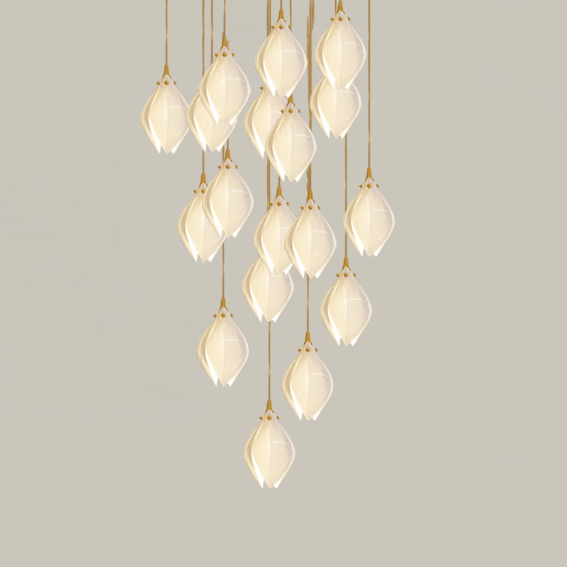 Galaxy Celeste Flora Crystal Spiral Chandelier
