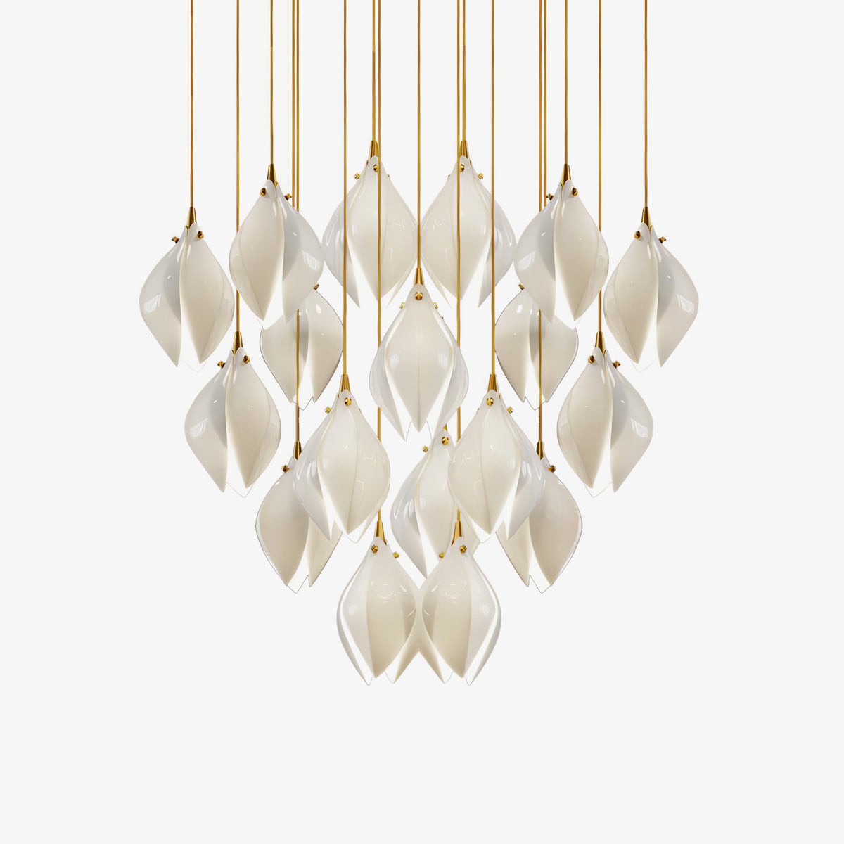 Galaxy Celeste Flora Crystal Spiral Chandelier