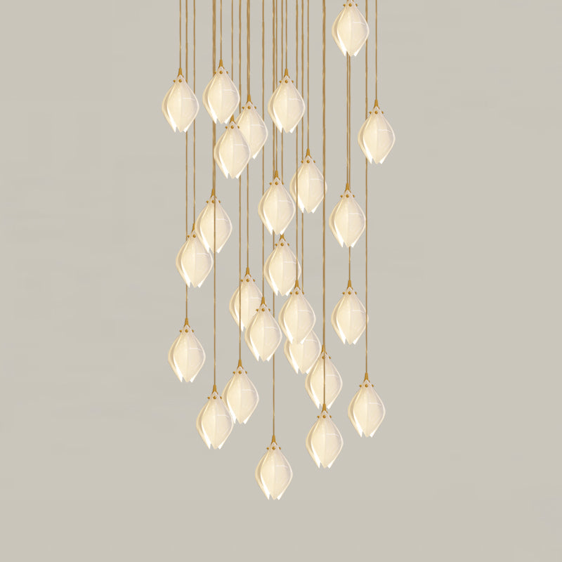 Galaxy Celeste Flora Crystal Spiral Chandelier
