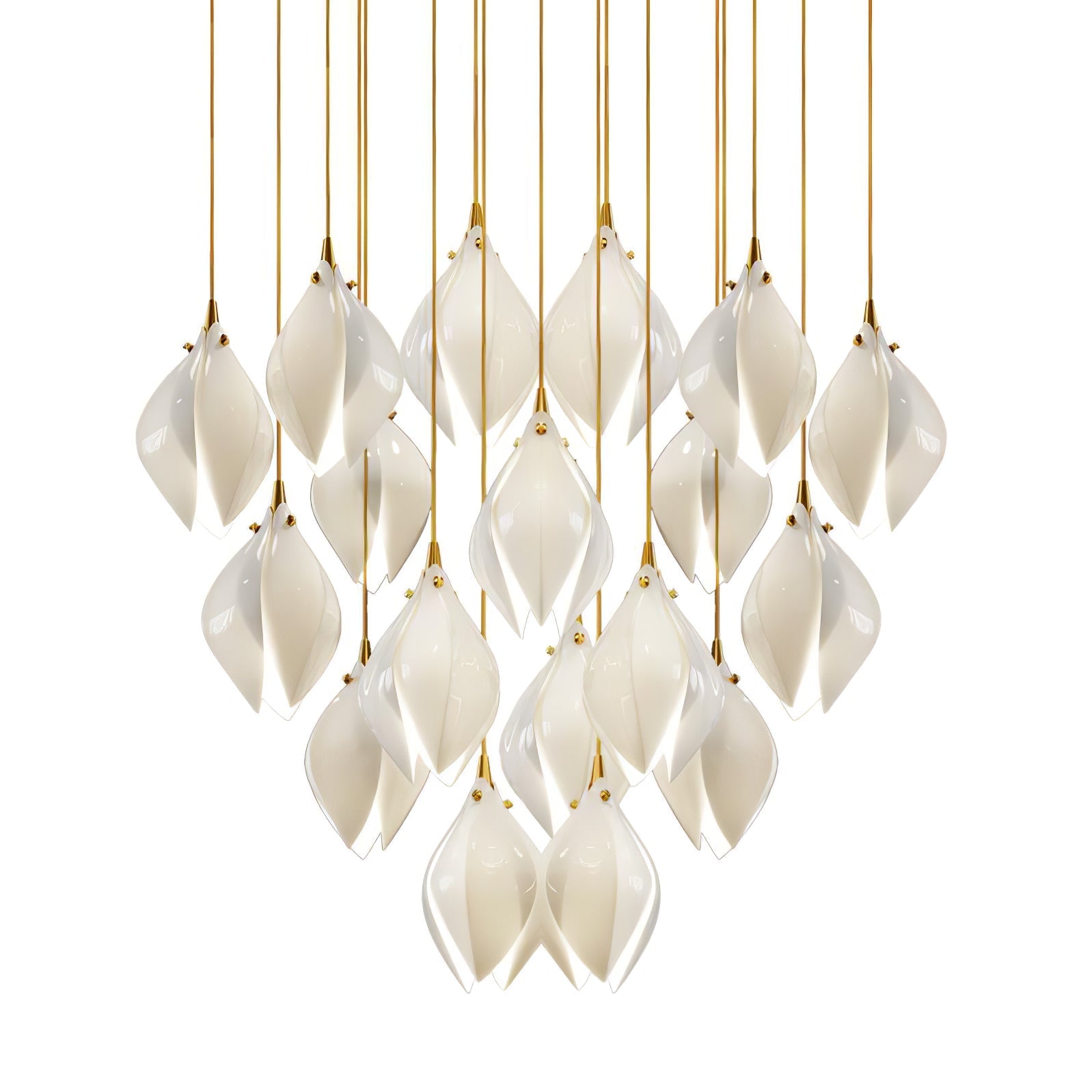 Galaxy Celeste Flora Crystal Spiral Chandelier