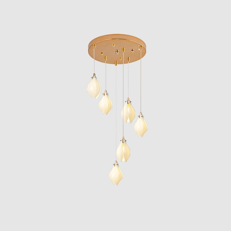 Galaxy Celeste Flora Crystal Spiral Chandelier
