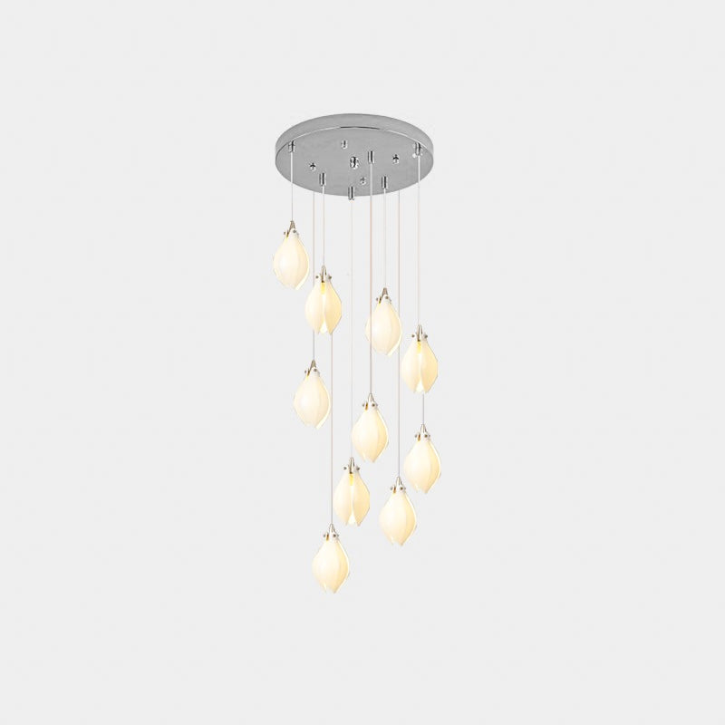 Galaxy Celeste Flora Crystal Spiral Chandelier