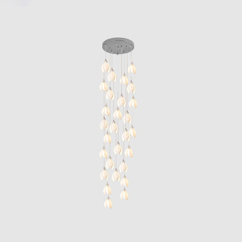 Galaxy Celeste Flora Crystal Spiral Chandelier