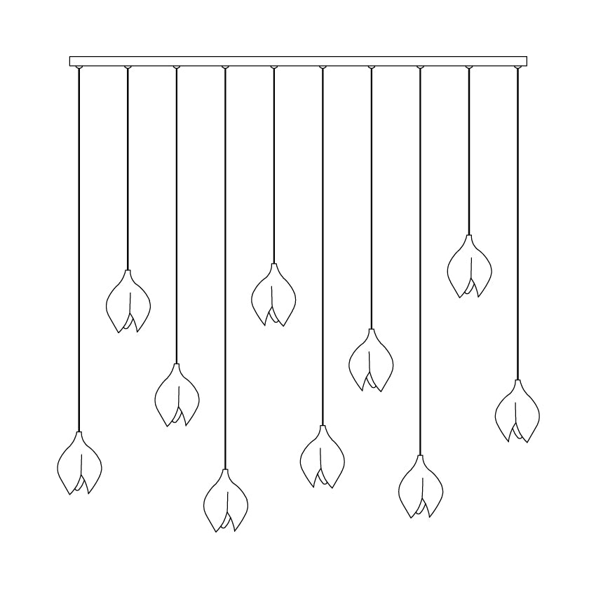 Galaxy Celeste Flora Crystal Spiral Chandelier