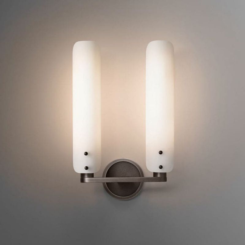 JC Beryl Double White Glass Shard Wall Light