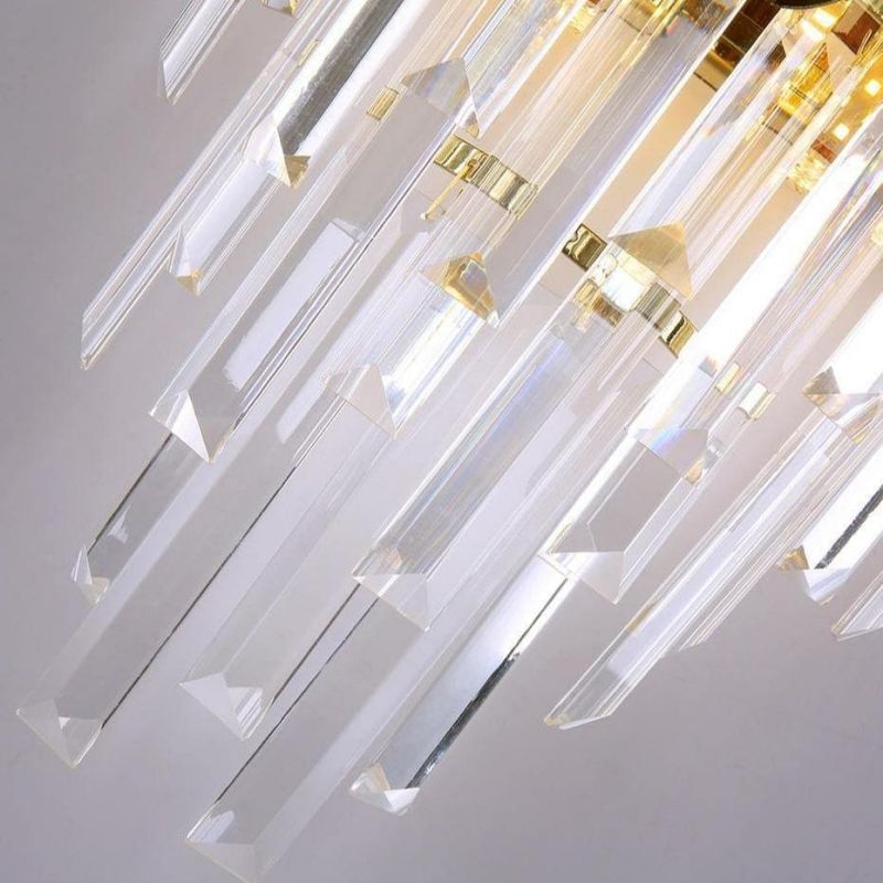 Natasha Conical Clear Crystal Wall Sconce 16"H