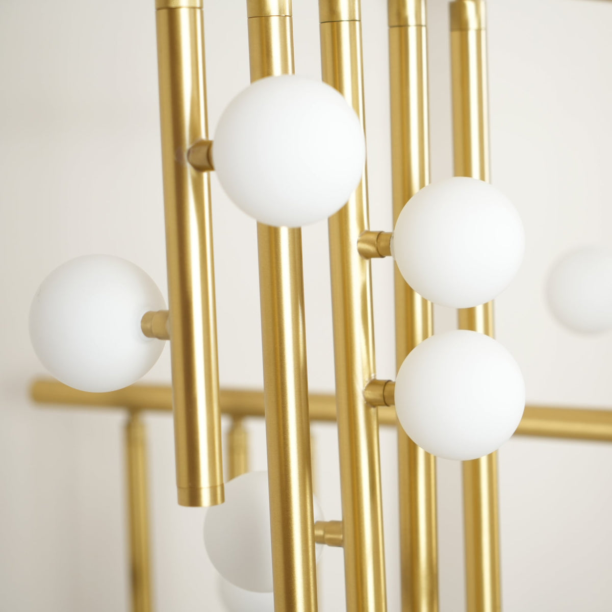 Soren Brass Glass Drop Chandelier
