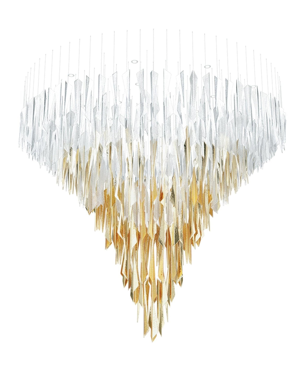 Galaxy Breeze Meteor Shower Crystal Spiral Chandelier