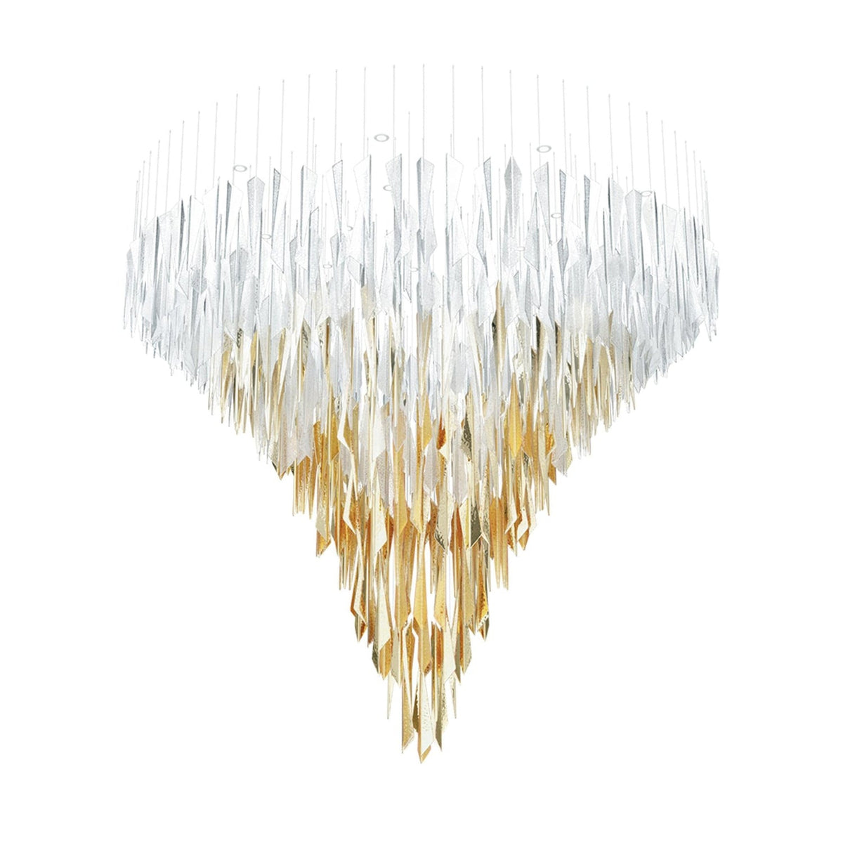 Galaxy Breeze Meteor Shower Crystal Spiral Chandelier