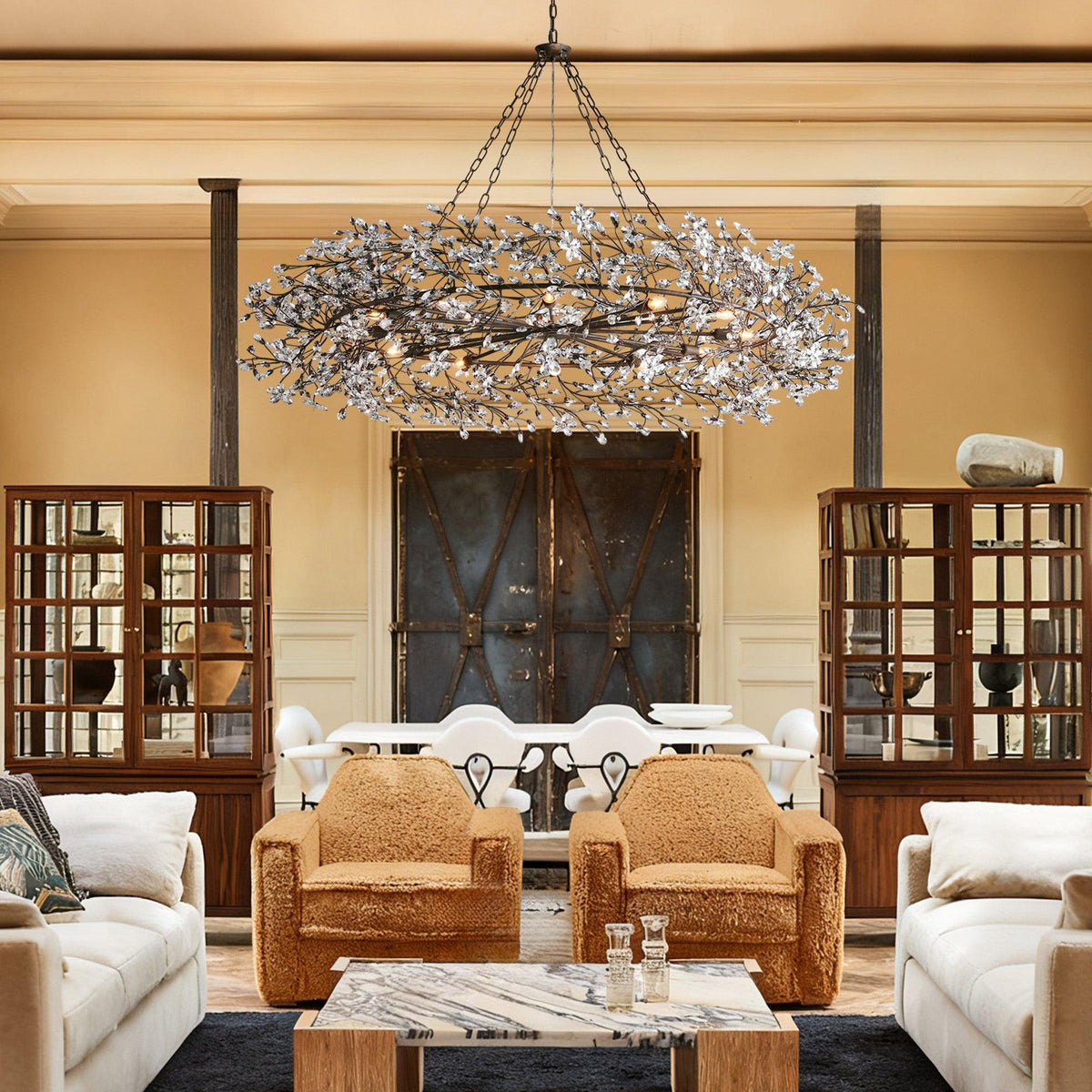 Fiore Crown Chandelier 39" 48" 60"