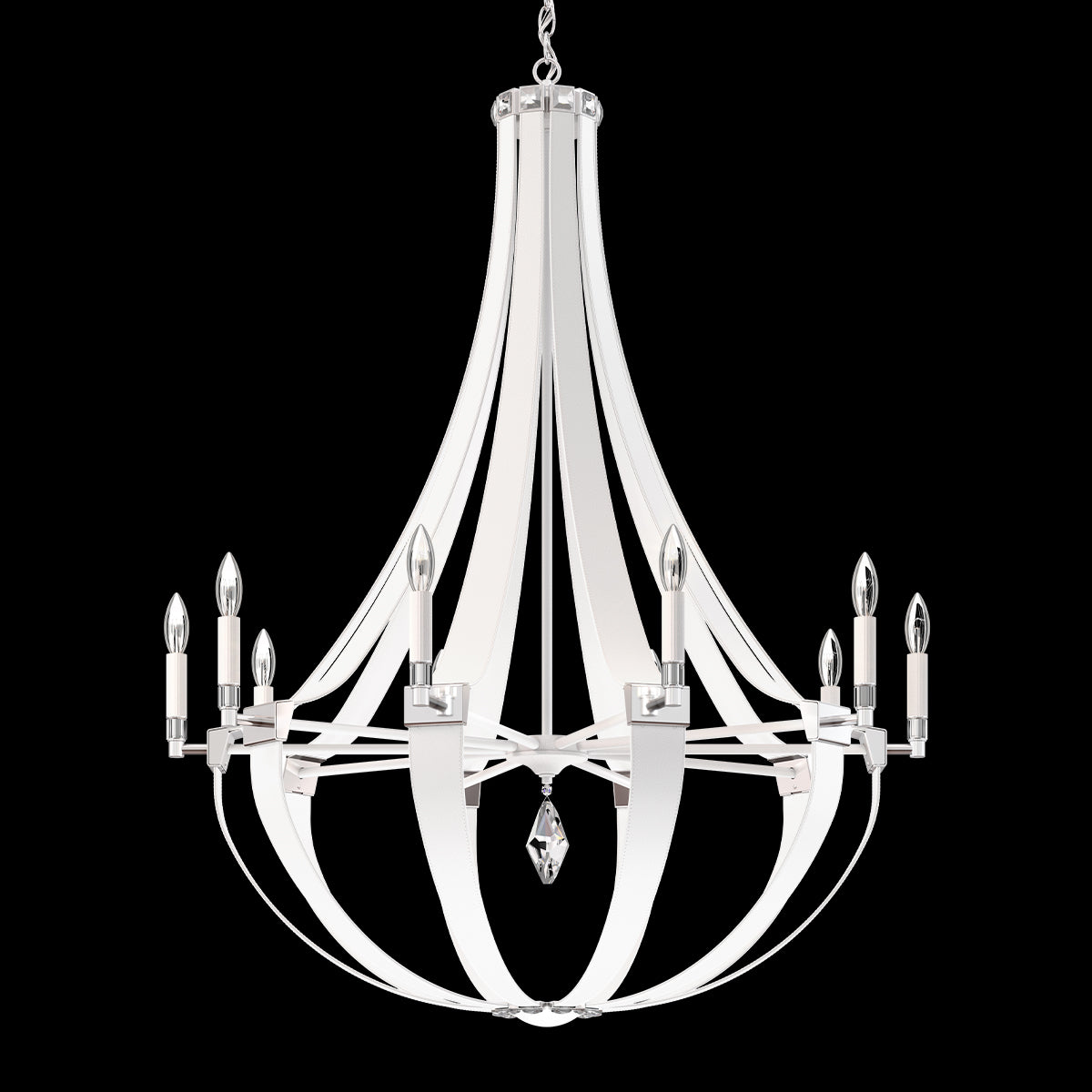 Crystal Empire Chandelier 36"