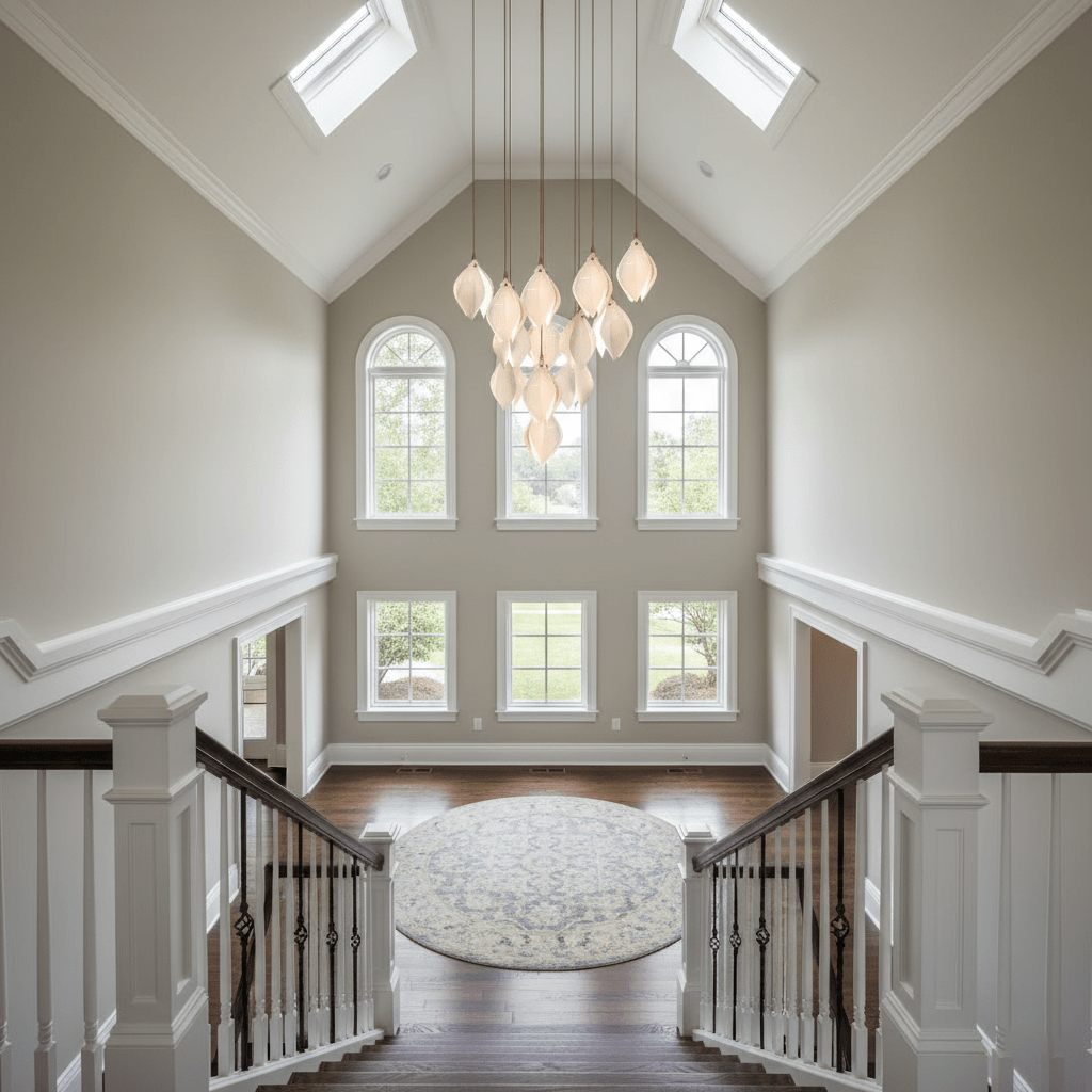 Galaxy Celeste Flora Crystal Spiral Chandelier