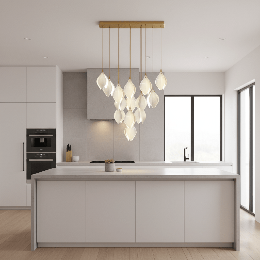 Galaxy Celeste Flora Crystal Spiral Chandelier