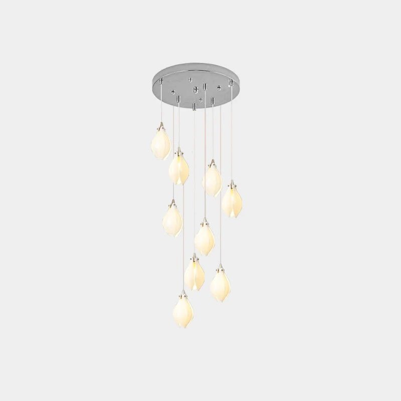 Galaxy Celeste Flora Crystal Spiral Chandelier