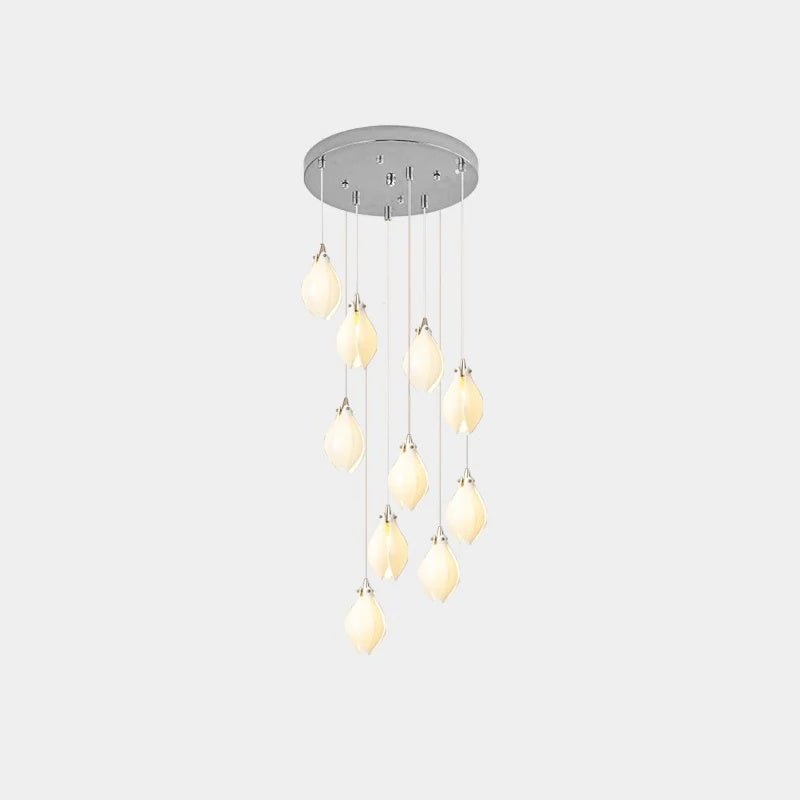 Galaxy Celeste Flora Crystal Spiral Chandelier