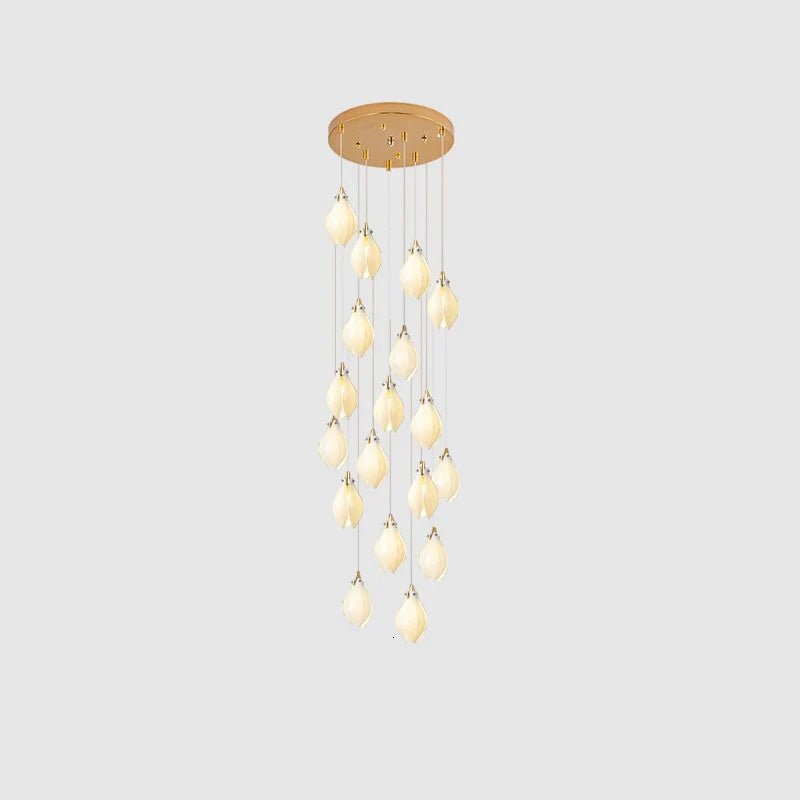 Galaxy Celeste Flora Crystal Spiral Chandelier