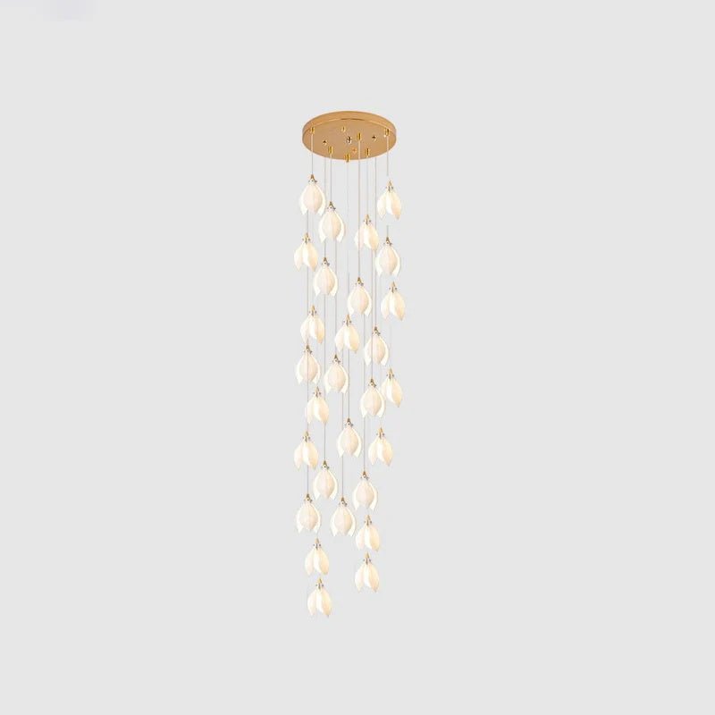 Galaxy Celeste Flora Crystal Spiral Chandelier