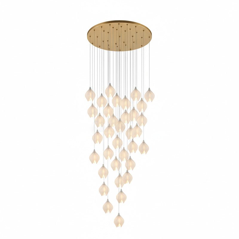 Galaxy Celeste Flora Crystal Spiral Chandelier