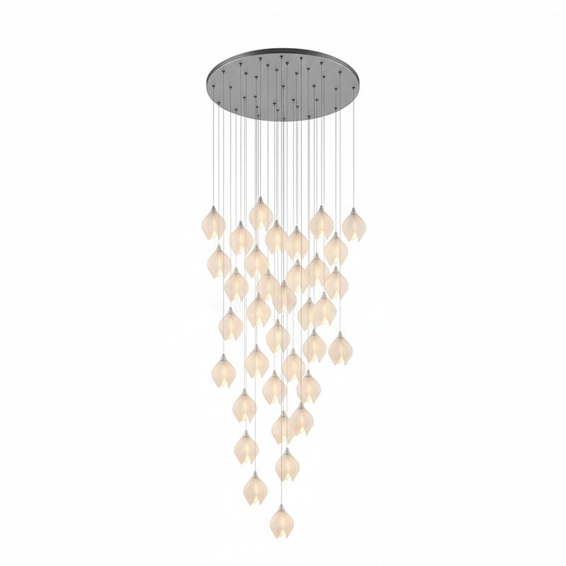 Galaxy Celeste Flora Crystal Spiral Chandelier
